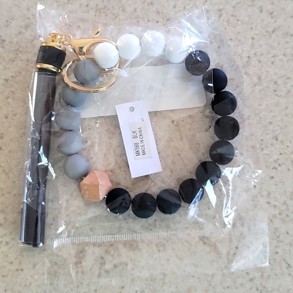 Source Unknown Accessories - NEW Key Ring Beaded Bracelet